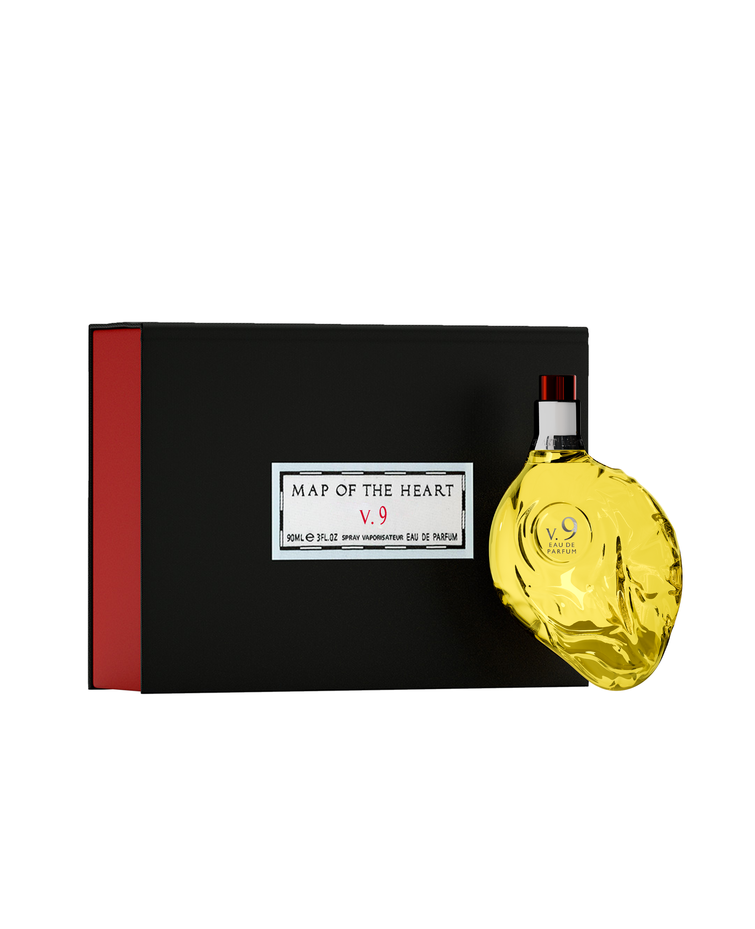 Map Of The Heart geltona širdis Wonder su dėžute